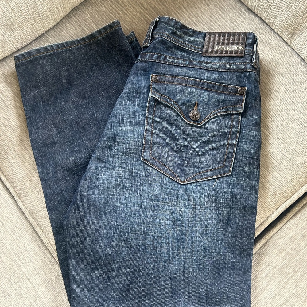 AFFLICTION BLUE JEANS